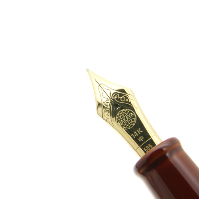 新品)NAKAYA 中屋万年筆 万年筆 シガー ポータブル 鴇溜 中字（商品ID