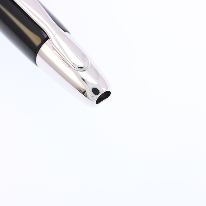 中古)PILOT パイロット 万年筆 キャップレス 螺鈿 ストライプ 中字