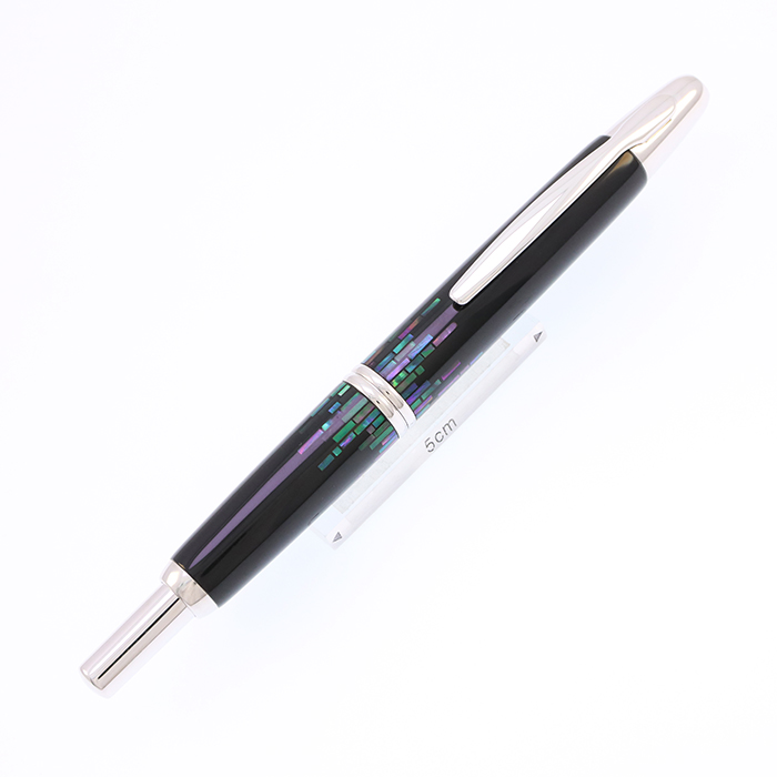 中古)PILOT パイロット 万年筆 キャップレス 螺鈿 ストライプ 中字