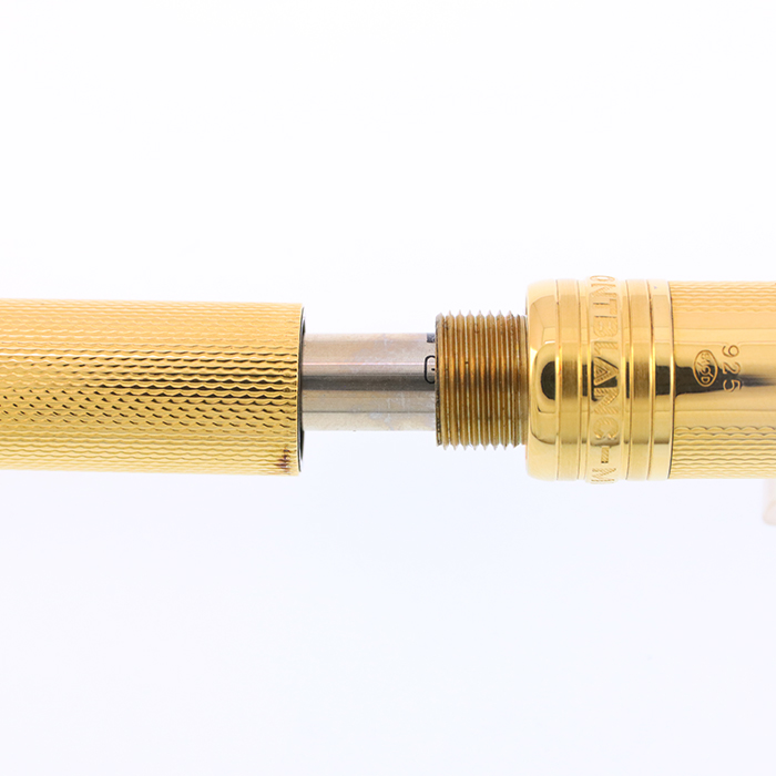 【送料込み】モンブラン ボールペン １６４３ ソリテール バーレイ バーメイル 中古)MONTBLANC モンブラン ボールペン マイスターシュテュック