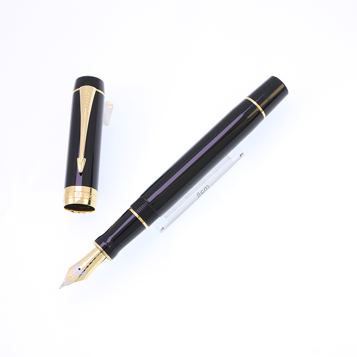 中古)PARKER パーカー 万年筆 デュオフォールド クラシック ブラックGT