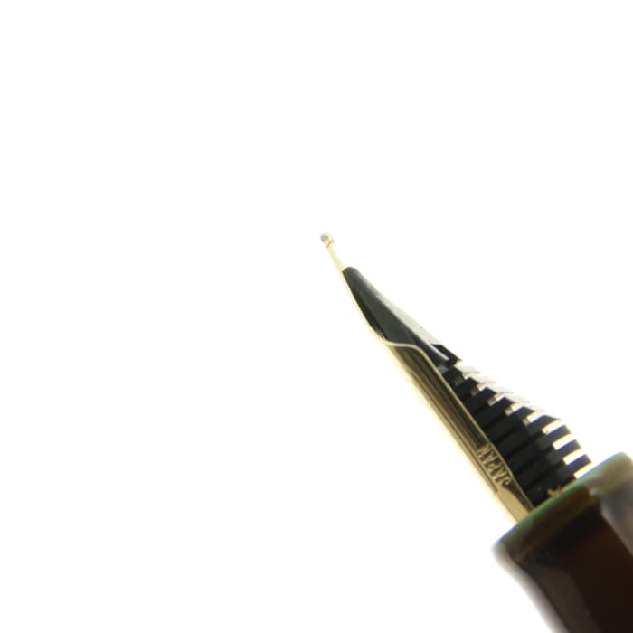 新品)NAKAYA 中屋万年筆 万年筆 シガー 十角ST 碧溜 軟中字（商品ID