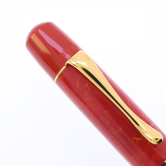 中古)Pelikan ペリカン 万年筆 M101N ブライトレッド EF（商品ID