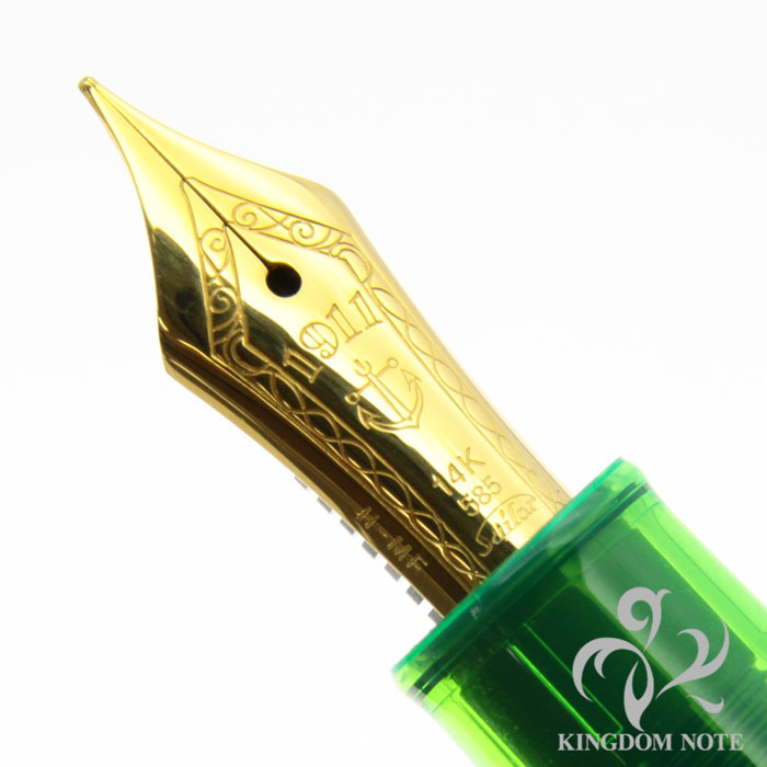 ＊　SAILOR 万年筆　スケルトン　ペン先14K グリーン SAILOR 万年筆スケルトンペン先14K グリーン