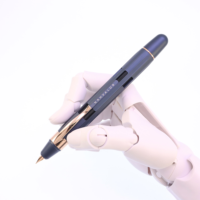 新品)Nahvalur ナーヴァル 万年筆 エクリプス コバルト ローズゴールド