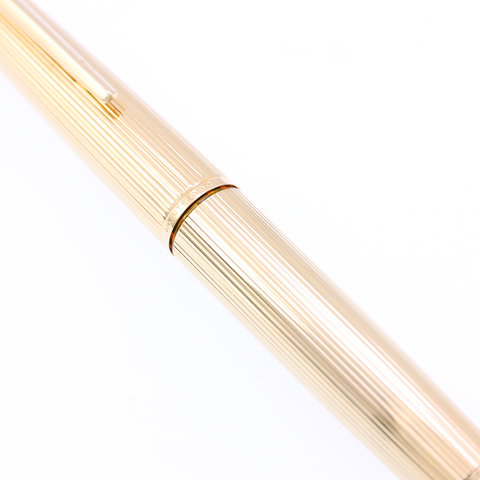 MONTBLANC モンブラン 1246 万年筆 18Kペン先 ゴールド ストライプ モンブラン 万年筆 マイスターシュテュック 1246 ゴールドプレート
