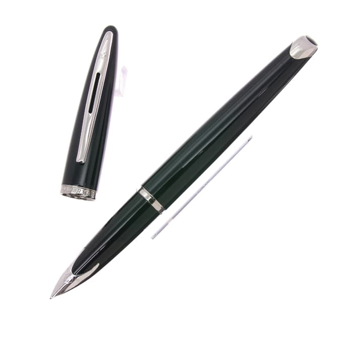 【美品】Waterman カレン ブラックシー ST FP F 万年筆 黒 詳細ページ | 万年筆 ボールペンなど高級筆記具の販売・買取