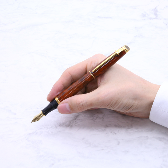 美品 CARAN d'ACHE ジュネーブコレクション マーブルブラウン BP