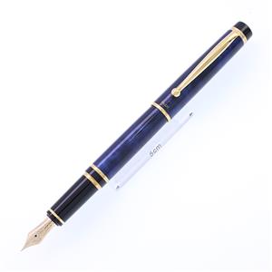 PILOT パイロット 万年筆 グランセ ブラック&ブルー ゴールドトリム 細字 メイン