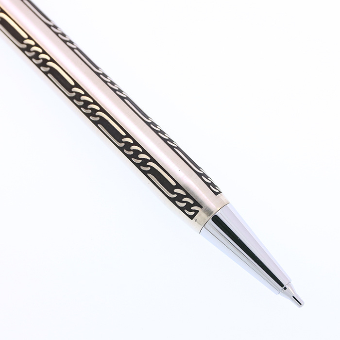 PILOT パイロット グランディ シャープペンシル　スターリングシルバー 格子 中古)PILOT パイロット メカニカルペンシル グランディ スターリング