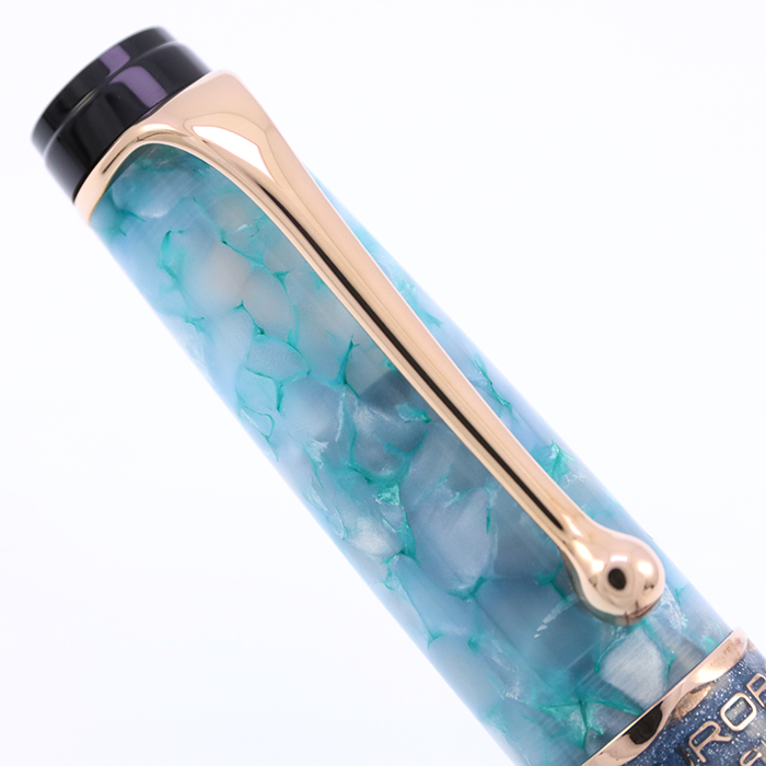 AURORA　アウロラ　オプティマ　日月潭　ブルー/ローズゴールド　F-nib 詳細ページ | 万年筆 ボールペンなど高級筆記具の販売・買取