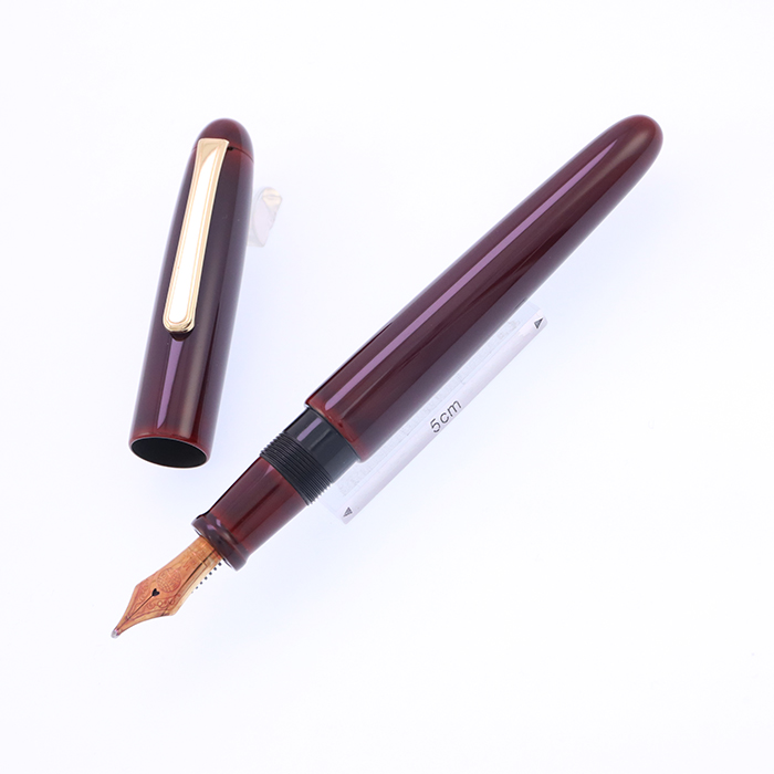 【極希少】中屋万年筆 ライター 碧溜 ロング 14K エボナイト 極希少】中屋万年筆 ライター 碧溜 ロング 14K エボナイト