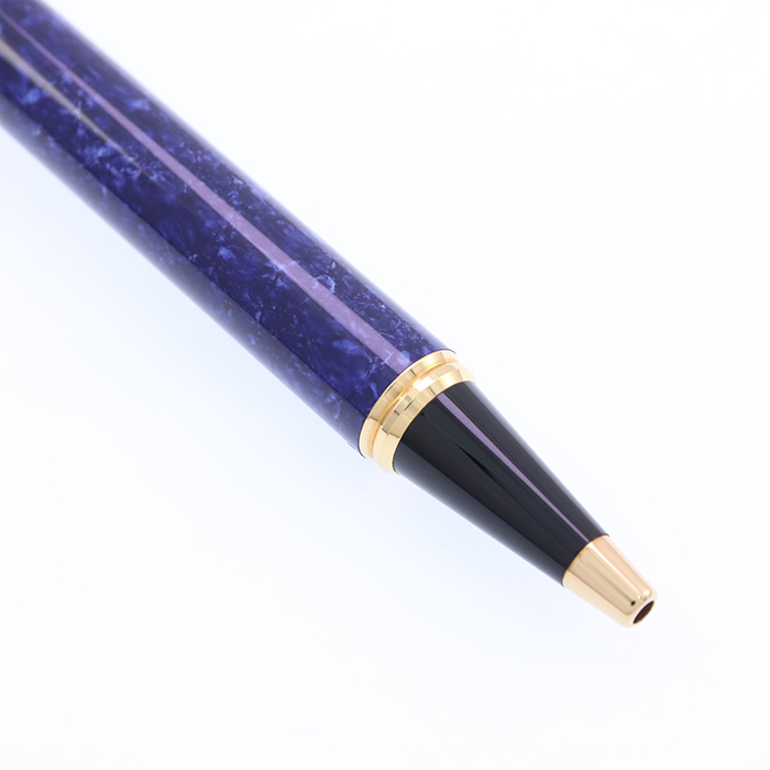 ku ウォーターマン ボールペン ブルーマーベル 珍品 ノック式 WATERMAN ウォーターマン メトロポリタン デラックス ブルーCT
