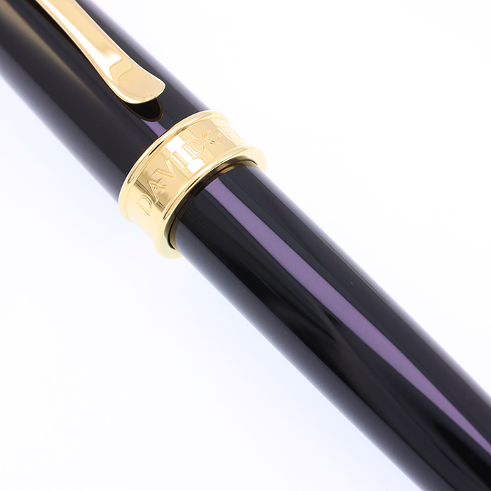 中古)DAVIDOFF ダビドフ 万年筆 ヴェリィ・ヅィーノ レジン ブラック