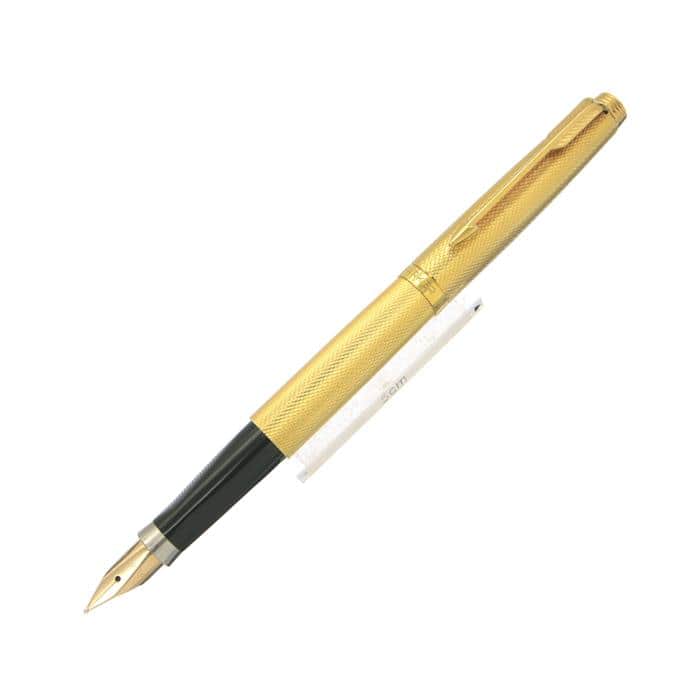 中古)PARKER パーカー 万年筆 #75 プラスヴァンドーム ゴールド グレンドルジュ フラットトップ  M（商品ID：3717015123859）詳細ページ 万年筆 ボールペンなど高級筆記具の販売・買取｜キングダムノート
