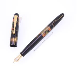 万年筆 ナミキ ユカリコレクション 研出平蒔絵 葡萄 Grapevine 太字