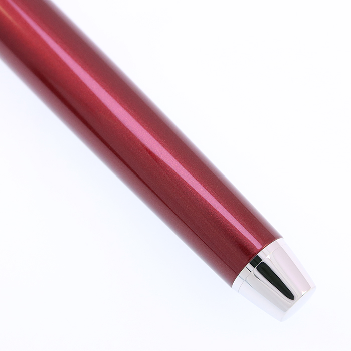 中古)PILOT パイロット 万年筆 エラボー レッド 軟極細字 (金属軸