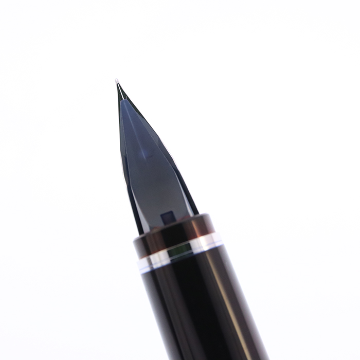 中古)PILOT パイロット 万年筆 エラボー レッド 軟極細字 (金属軸