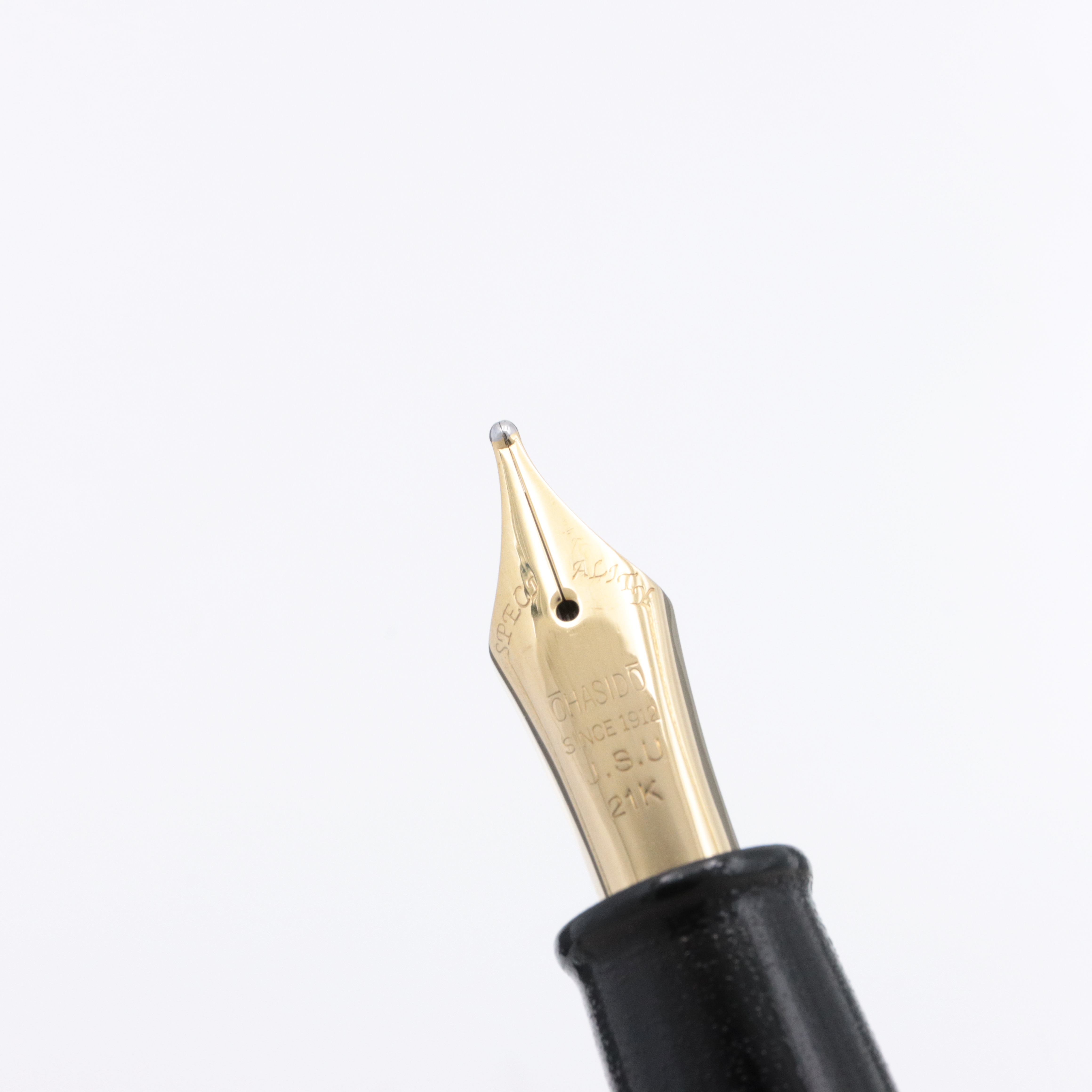 限定値下げ中！大橋堂万年筆 21k 85000円→69800円 大橋堂 万年筆 あけぼの 18金バンド付 尻細型 OHASHIDO Akebono with