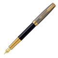 PARKER パーカー 万年筆 ソネット プレミアム シルバー&ブラックシズレGT