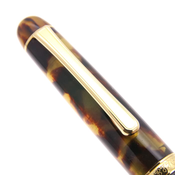 新品)PLATINUM プラチナ ボールペン #3776 セルロイド #62 ベッコウ