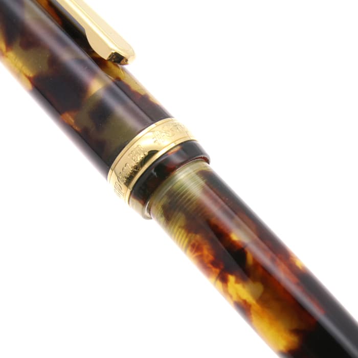 新品)PLATINUM プラチナ ボールペン #3776 セルロイド #62 ベッコウ