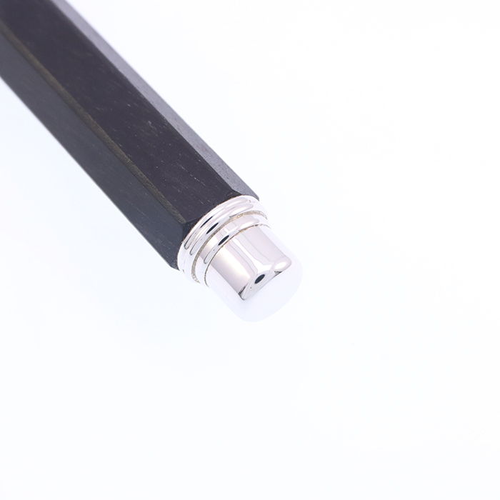 中古)CARAN d'ACHE カランダッシュ 万年筆 バリアス エボニー シルバー