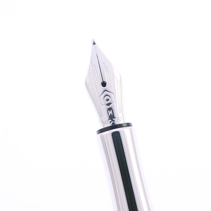 中古)CARAN d'ACHE カランダッシュ 万年筆 バリアス エボニー シルバー