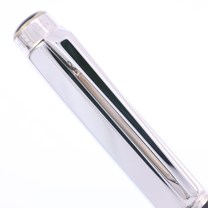中古)CARAN d'ACHE カランダッシュ 万年筆 バリアス エボニー シルバー