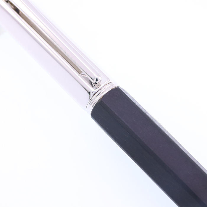 中古)CARAN d'ACHE カランダッシュ 万年筆 バリアス エボニー シルバー
