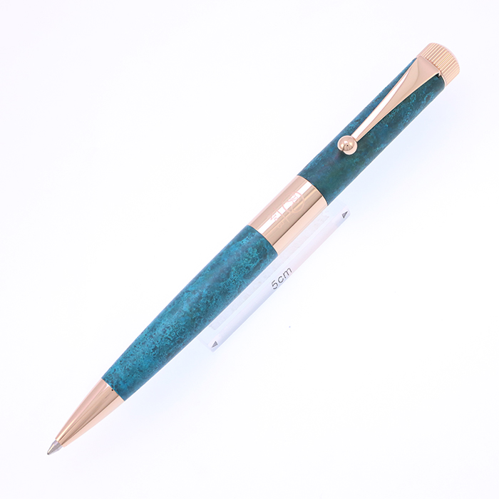 中古)ITO-YA 伊東屋 ボールペン ロメオ No.3 細軸 斑紋ガス青銅色