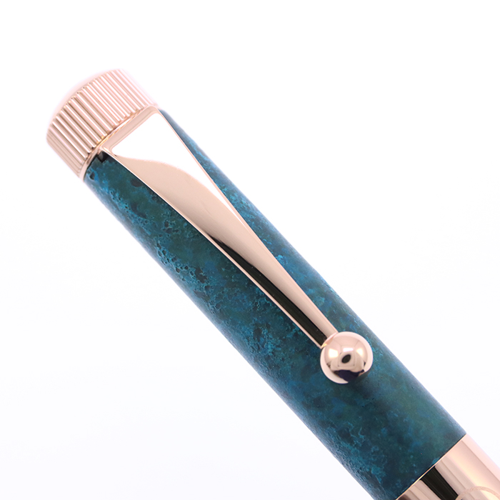 中古)ITO-YA 伊東屋 ボールペン ロメオ No.3 細軸 斑紋ガス青銅色