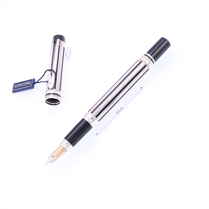 WATERMAN 万年筆 14K 金 シルバー ブラック 2点セット