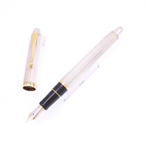 万年筆 カスタム745 スターリングシルバー ストライプ 細字