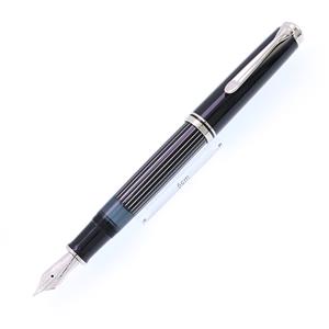 Pelikan ペリカン 万年筆 スーベレーン M815 メタルストライプ F メイン