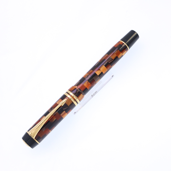 【新品・18K】パーカー デュオフォールド チェックアンバー F（名入れ有） 詳細ページ | 万年筆 ボールペンなど高級筆記具の販売・買取