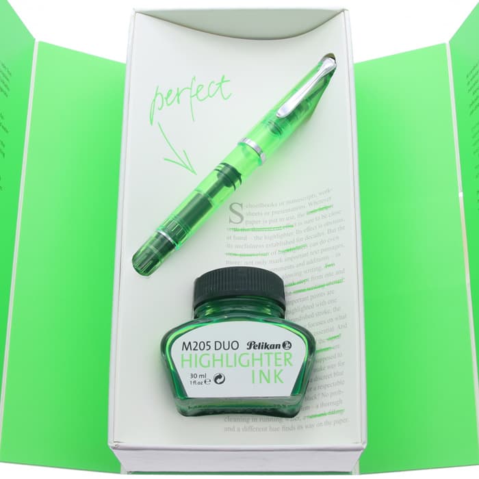 Pelikan M205 DUO ハイライターインク 30ml グリーン　BB Pelikan M205 DUO ハイライターインク 30ml グリーン BB