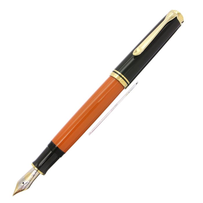 中古)Pelikan ペリカン 万年筆 スーベレーン M800 バーントオレンジ EF