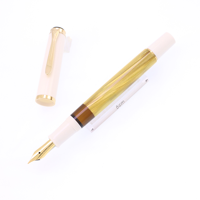 中古)Pelikan ペリカン 万年筆 クラシック M200 ゴールドマーブル F