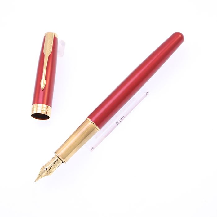 中古)PARKER パーカー 万年筆 ソネット レッドGT F（商品ID