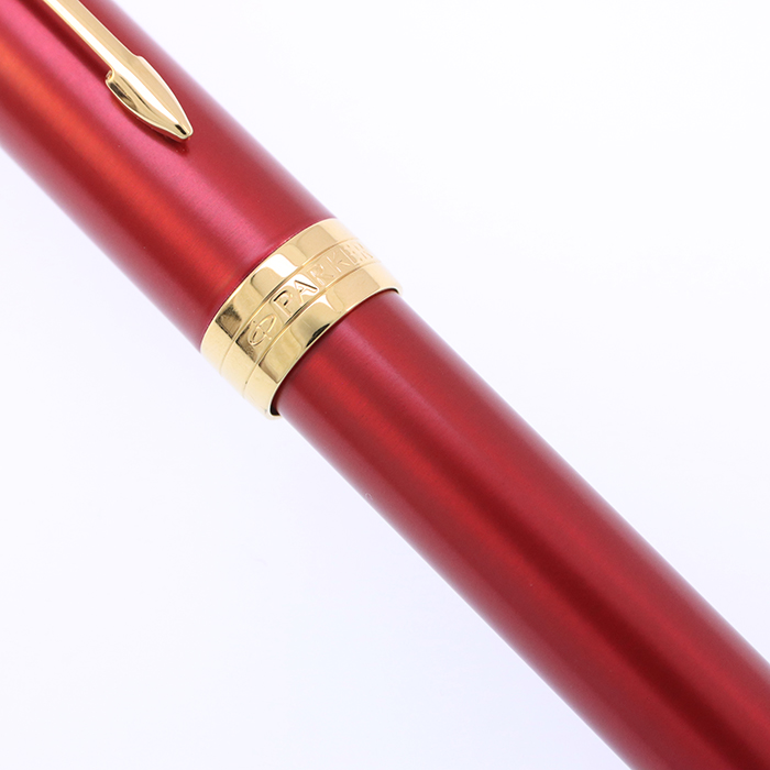 中古)PARKER パーカー 万年筆 ソネット レッドGT F（商品ID