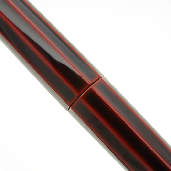 新品)NAKAYA 中屋万年筆 万年筆 シガー 十角 赤溜 軟細字（商品ID