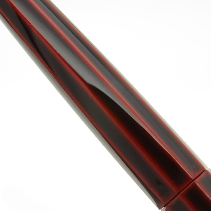 新品)NAKAYA 中屋万年筆 万年筆 シガー 十角 赤溜 軟細字（商品ID