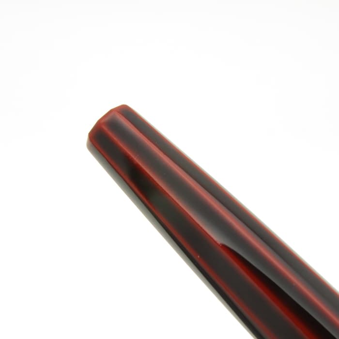 新品)NAKAYA 中屋万年筆 万年筆 シガー 十角 赤溜 軟細字（商品ID