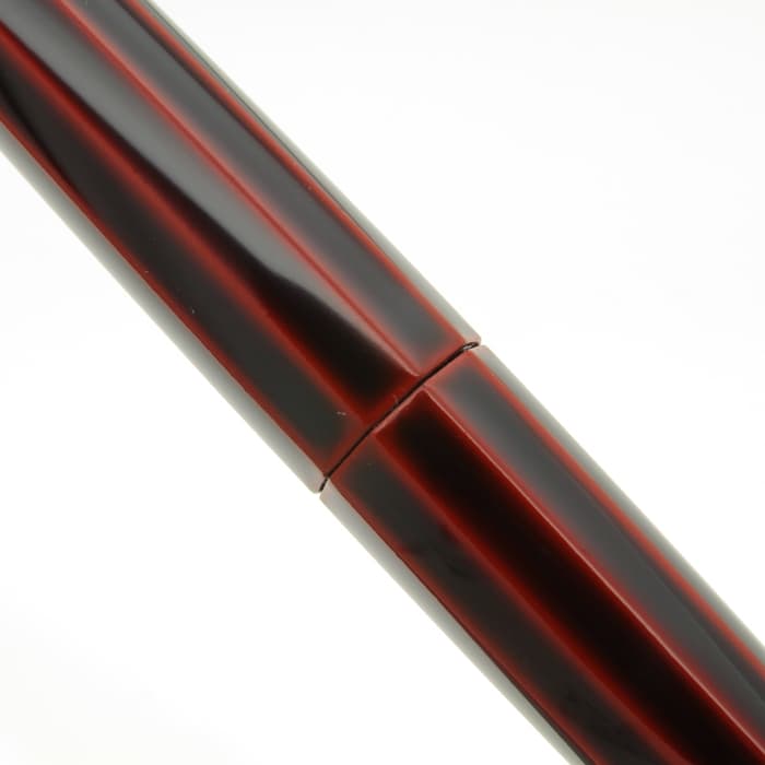 新品)NAKAYA 中屋万年筆 万年筆 シガー 十角 赤溜 軟細字（商品ID
