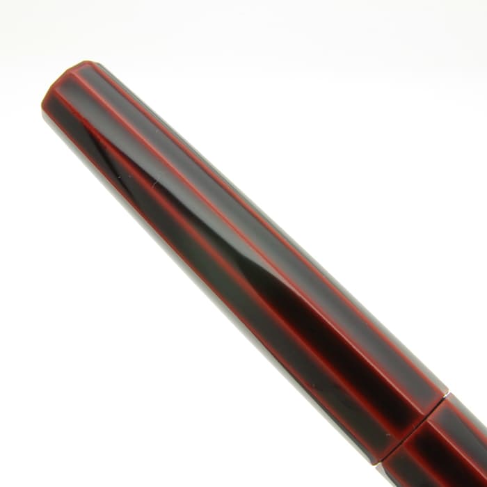 新品)NAKAYA 中屋万年筆 万年筆 シガー 十角 赤溜 軟細字（商品ID