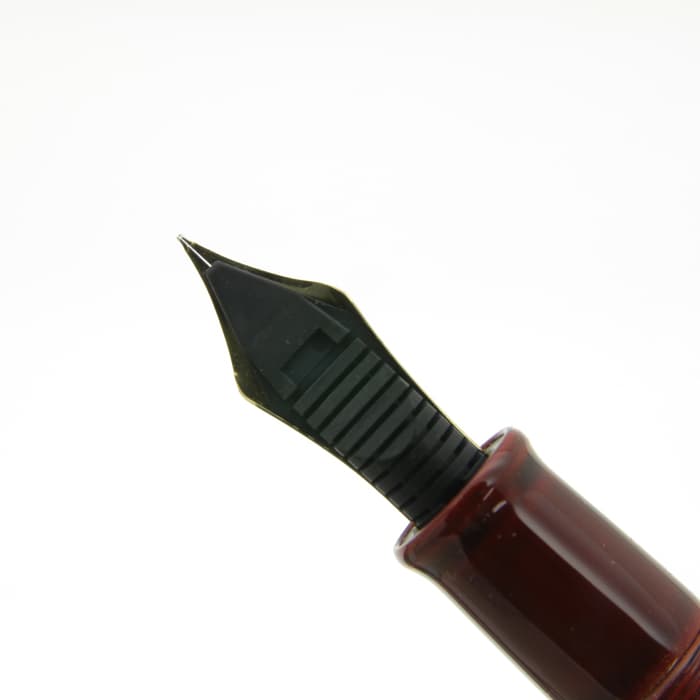 新品)NAKAYA 中屋万年筆 万年筆 シガー 十角 赤溜 軟細字（商品ID