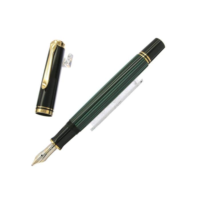 新品)Pelikan ペリカン 万年筆 スーベレーン M400 グリーンストライプ