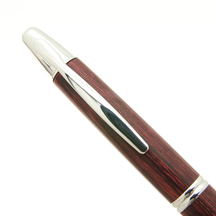 新品)PILOT パイロット 万年筆 キャップレス 木軸 ディープレッド