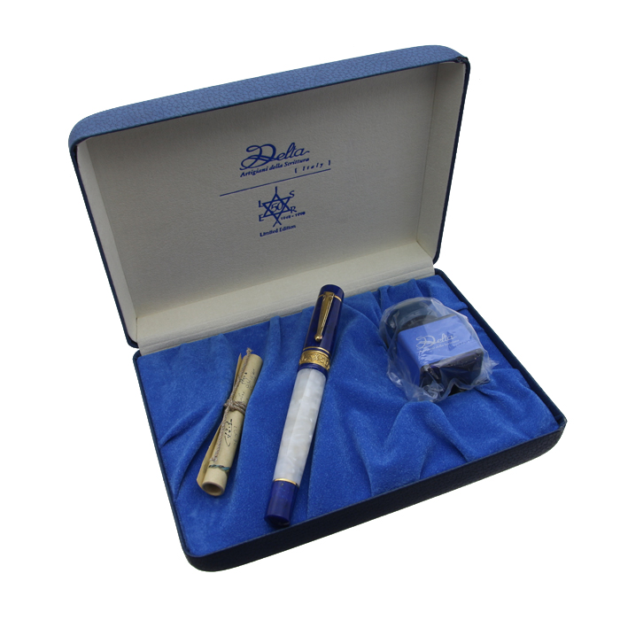 希少！ デルタ 限定948本 18K 万年筆 イスラエル 50 1998年 DELTA - 外観美品 Delta デルタ 万年筆 イスラエル 1998年 948本